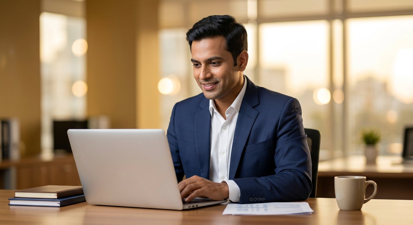Tax professional at work